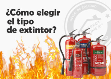 ¿Cómo elegir el tipo de extintor?